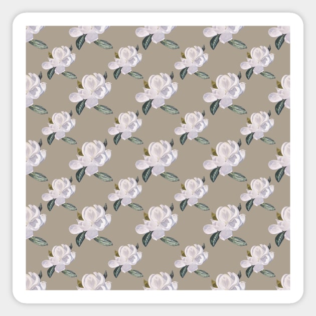 Decorator 2021 Magnolia Array on Grey Taupe 5748 Sticker by ArtticArlo